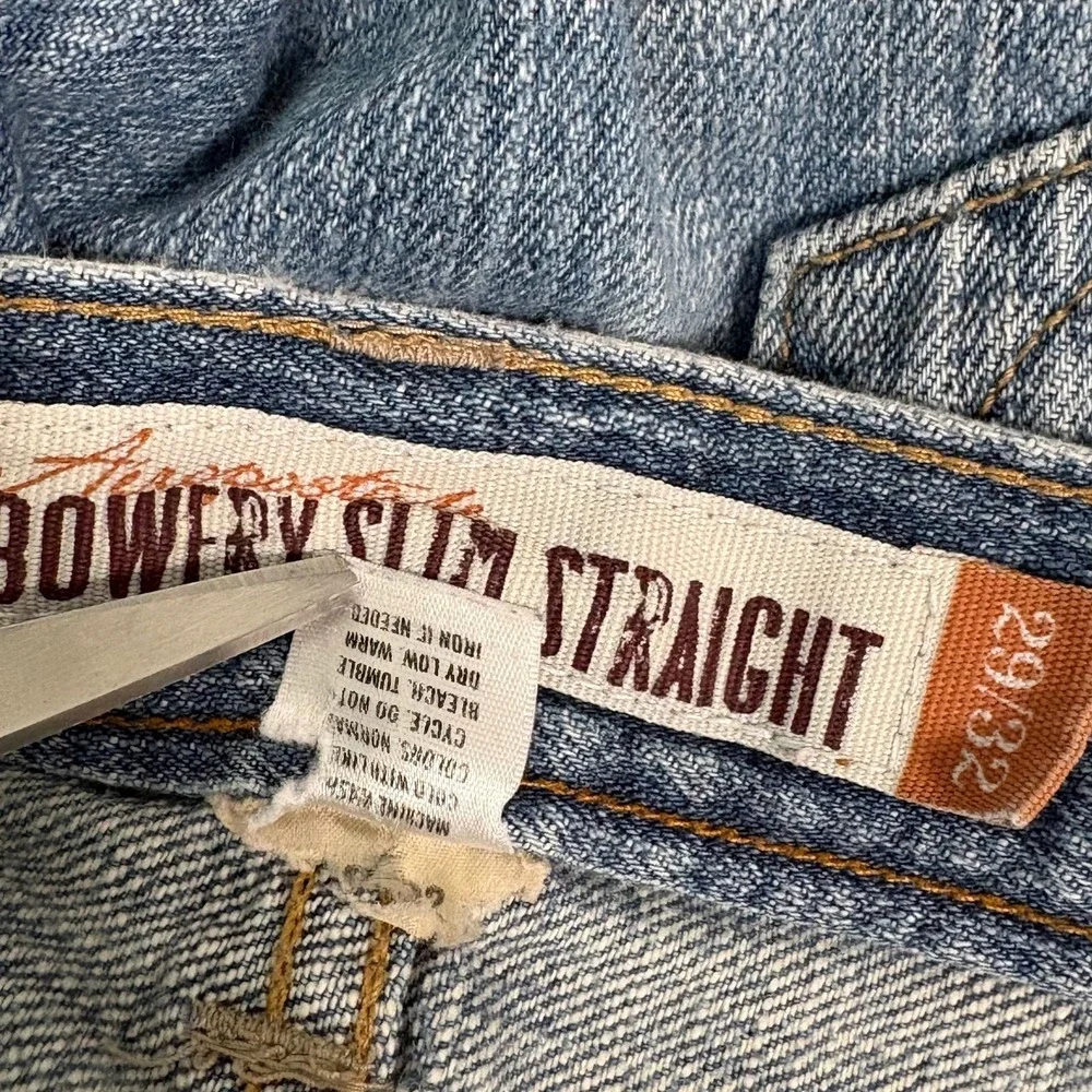 Aeropostale Bowery Slim Straight Jeans Mens Size 29X32 Blue Medium Wash Denim